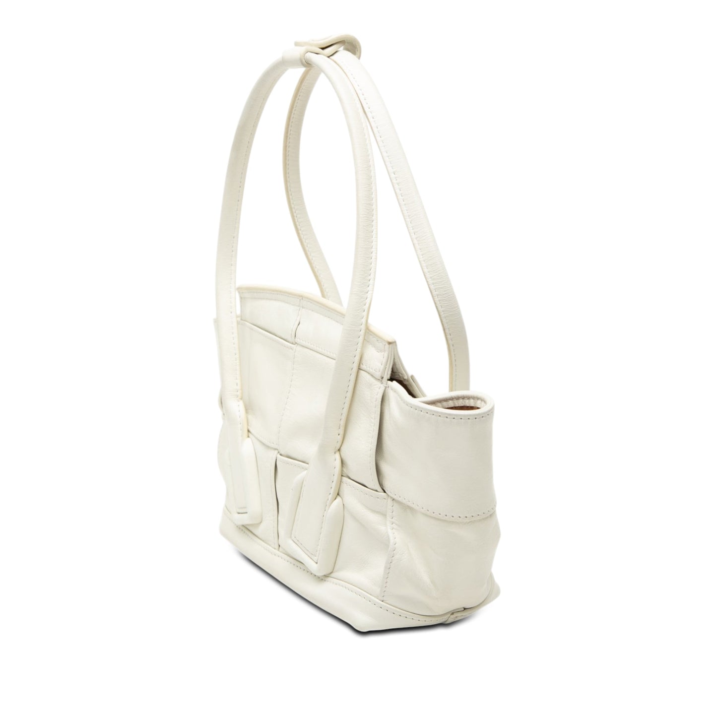 Bottega Veneta Mini Calfskin Maxi Intrecciato Arco Slouch Satchel