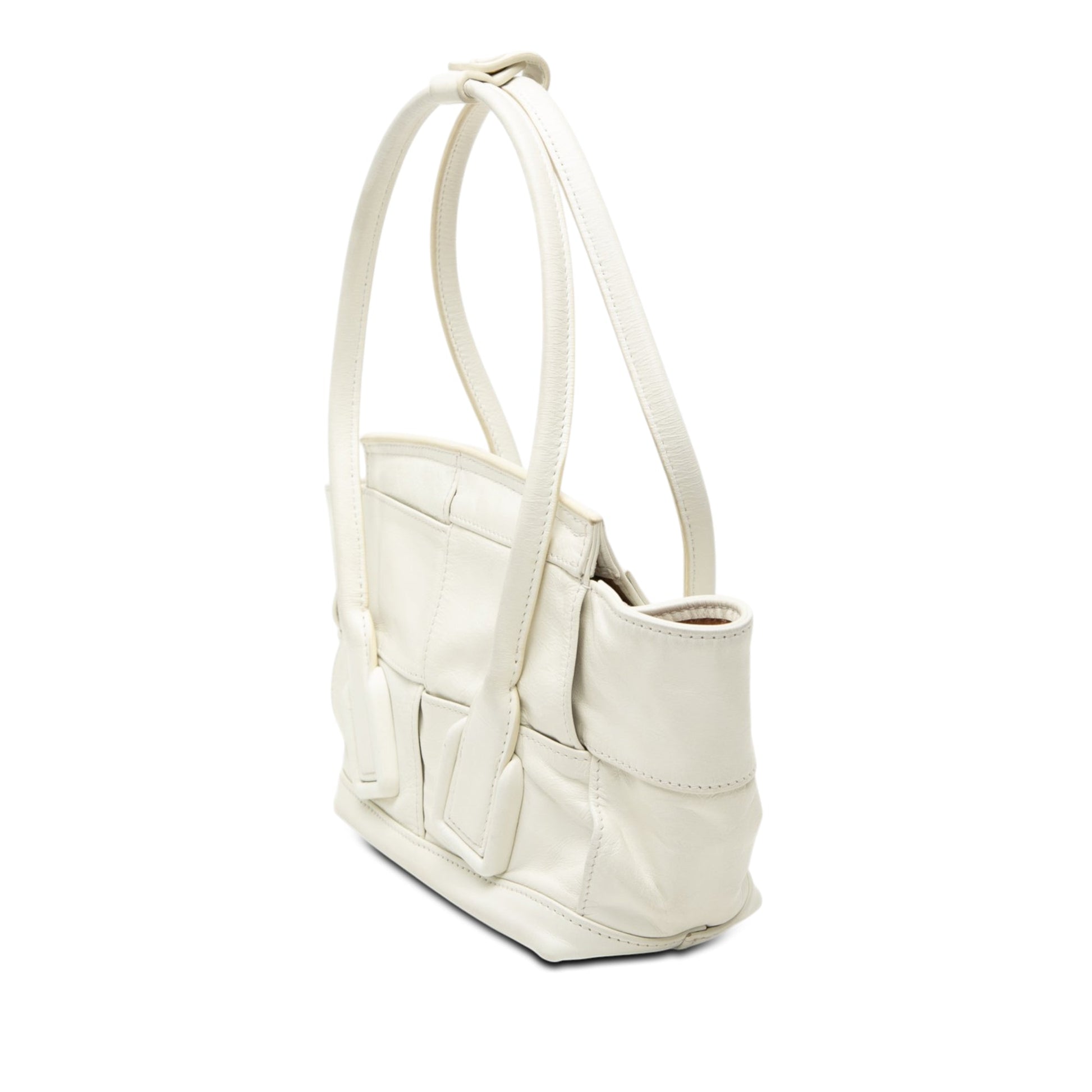 Bottega Veneta Mini Calfskin Maxi Intrecciato Arco Slouch Satchel