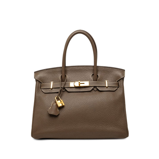 Hermès Clemence Birkin Retourne 30 — Brown