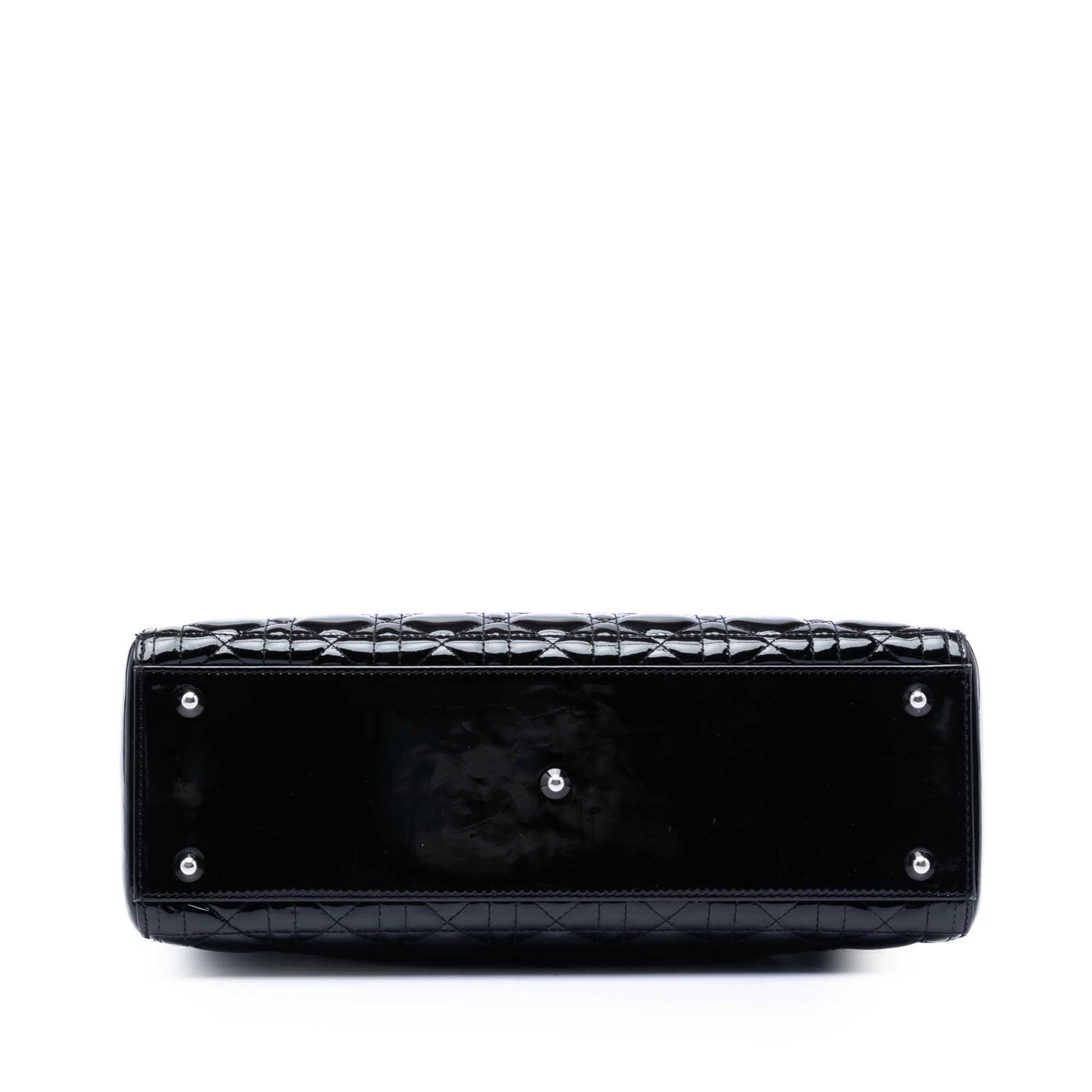 Dior Large Patent Cannage Lady Dior