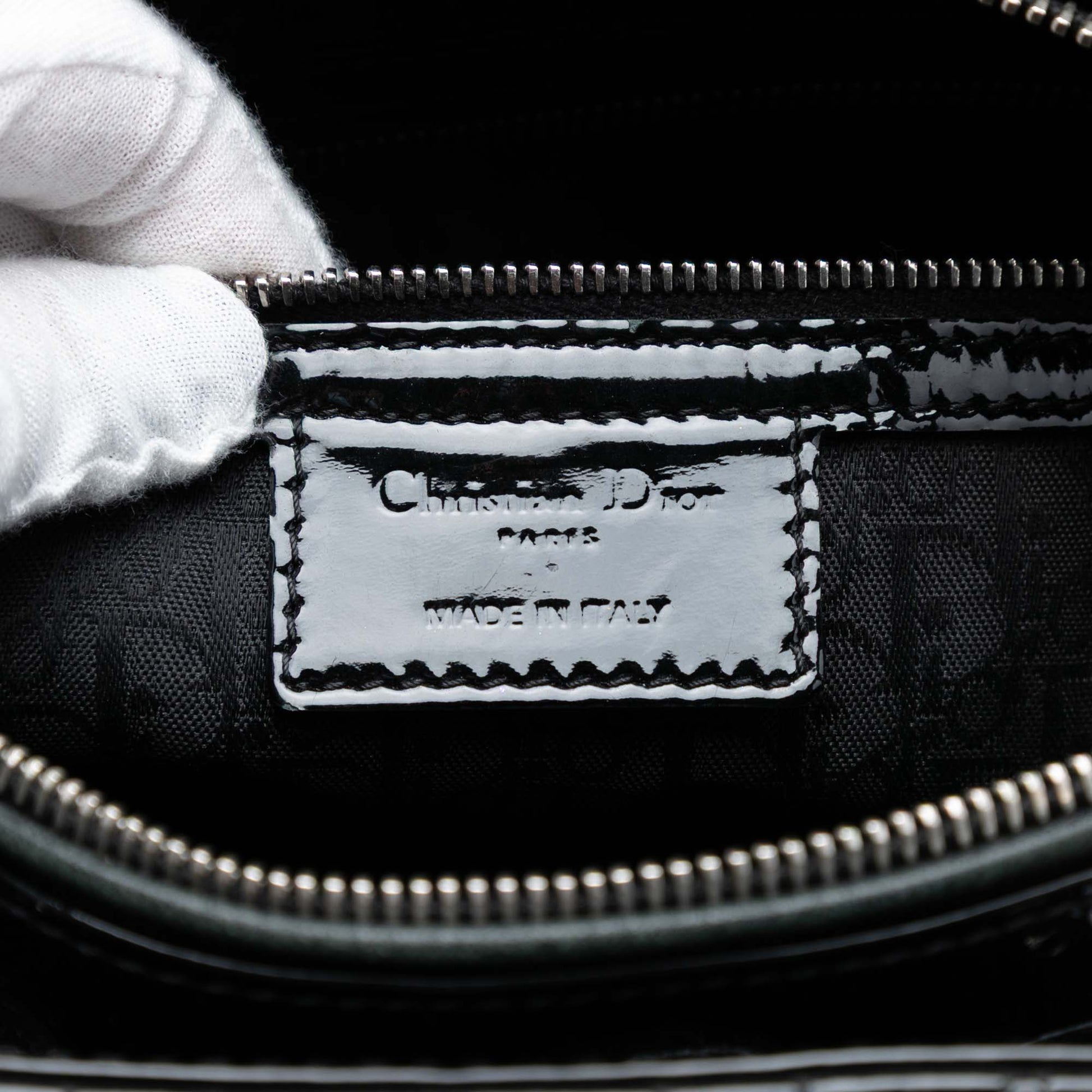 Dior Large Patent Cannage Lady Dior
