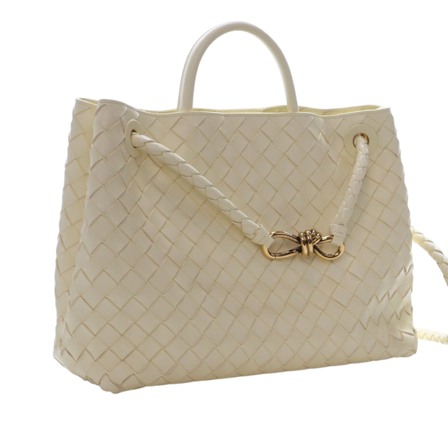Medium Lambskin Intrecciato Andiamo Bag