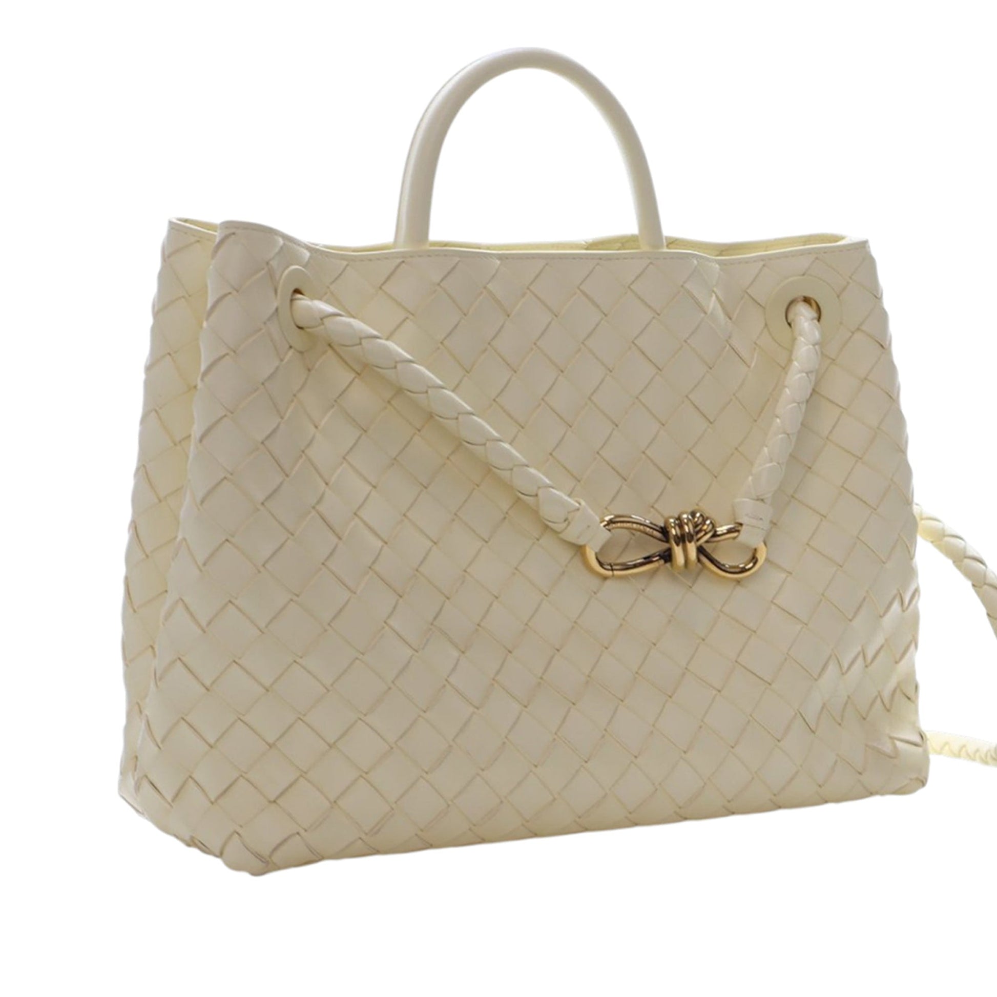 Medium Lambskin Intrecciato Andiamo Bag