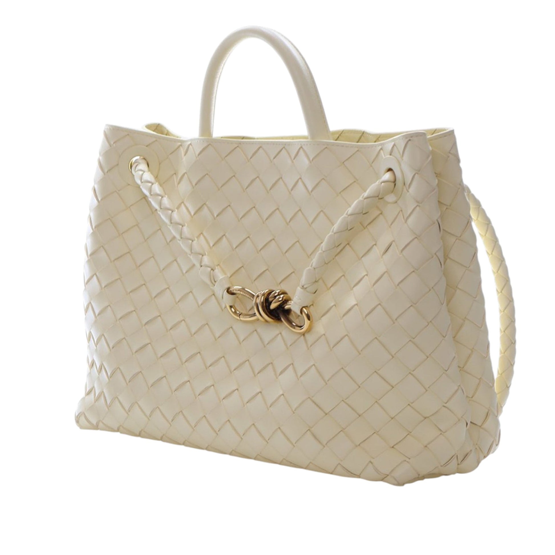 Medium Lambskin Intrecciato Andiamo Bag