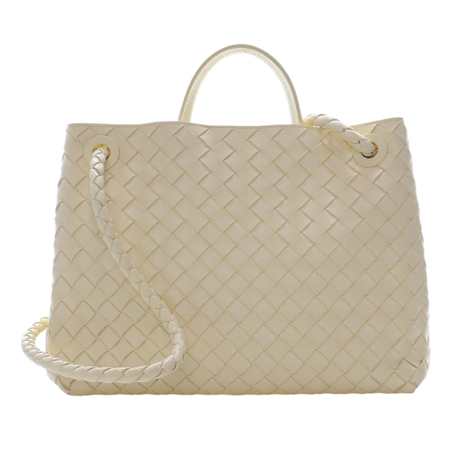 Medium Lambskin Intrecciato Andiamo Bag
