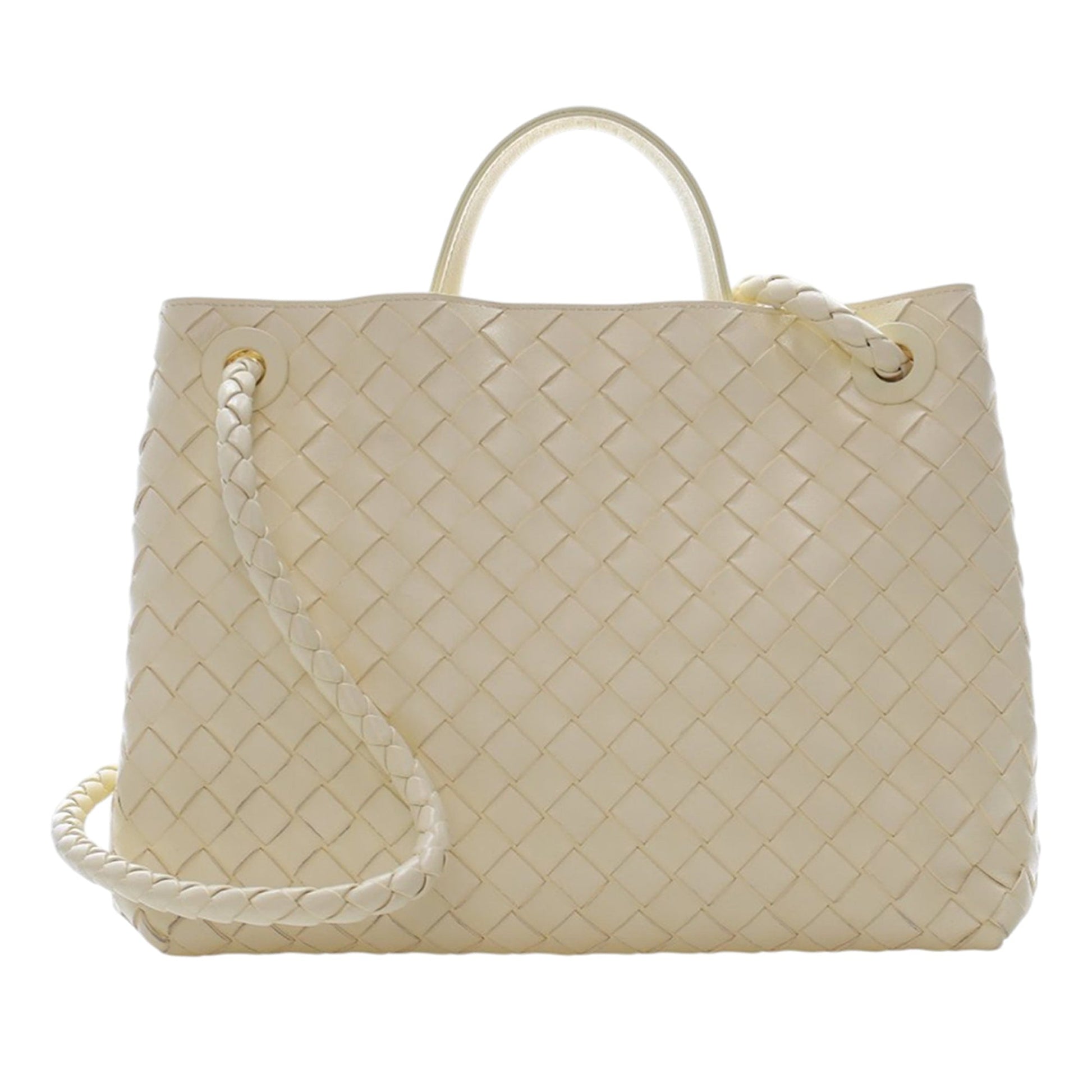 Medium Lambskin Intrecciato Andiamo Bag