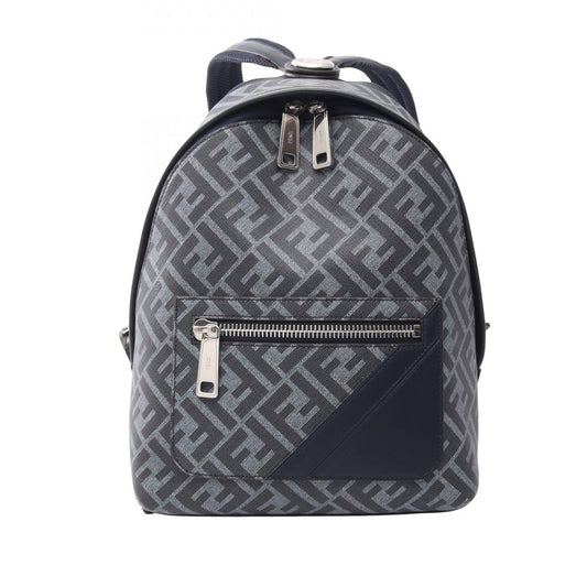 Fendi Small Zucca Coated Canvas Chiodo Diagonal Backpack