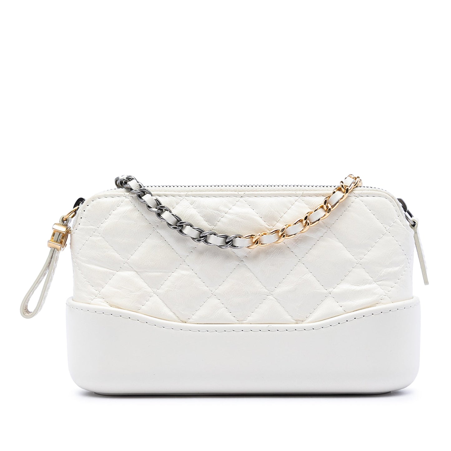 Chanel Quilted Aged Calfskin Gabrielle Clutch With Chain