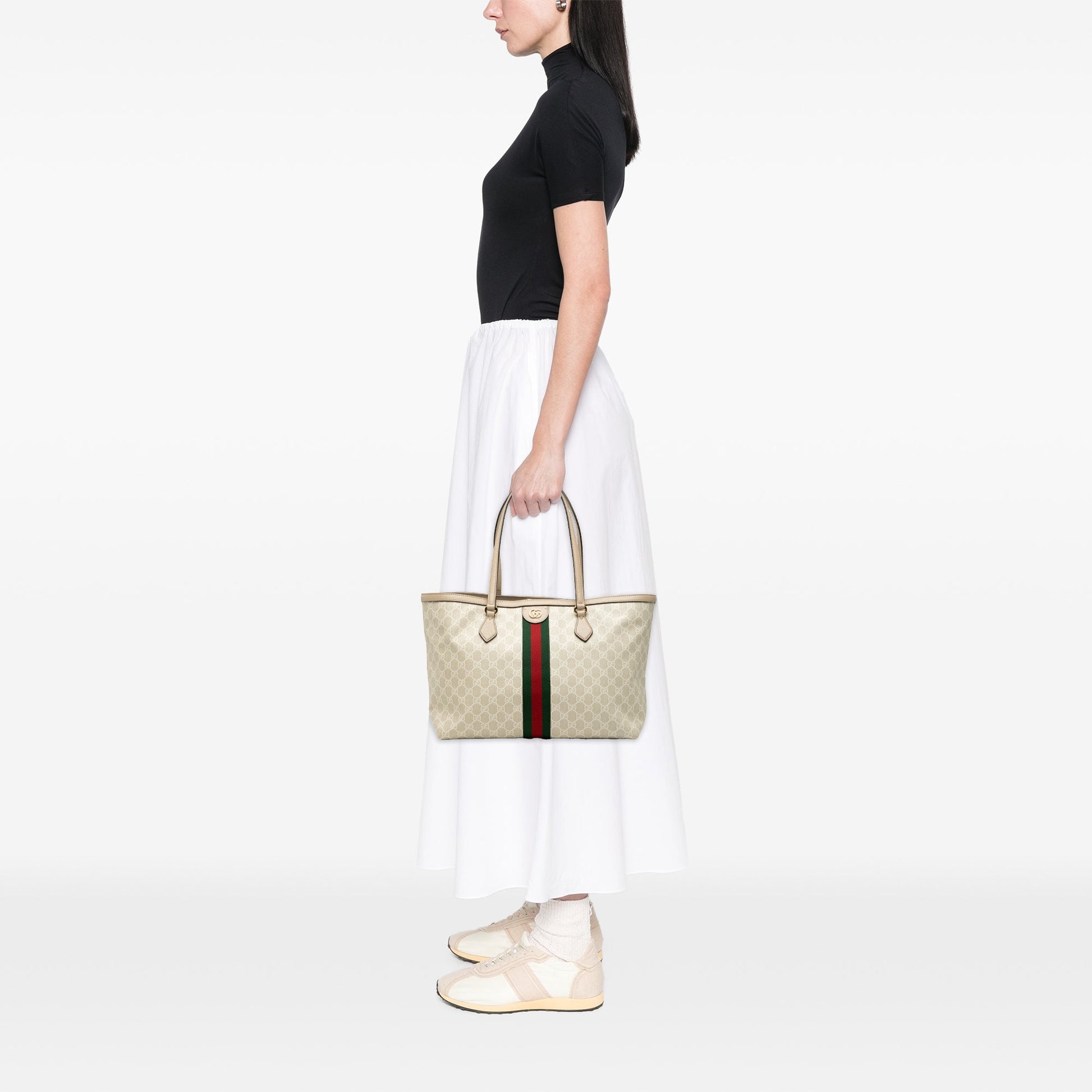 Gucci Medium GG Supreme Ophidia Tote