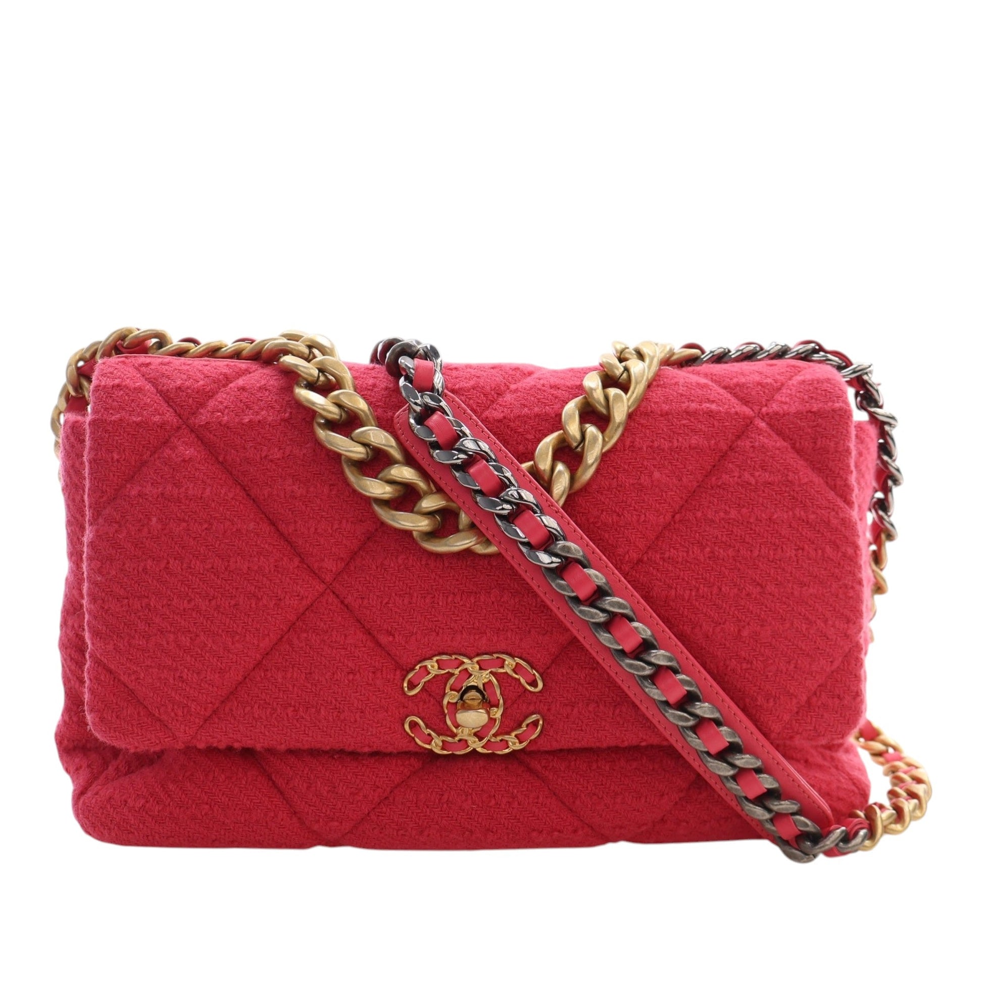 Chanel Large Tweed 19 Flap