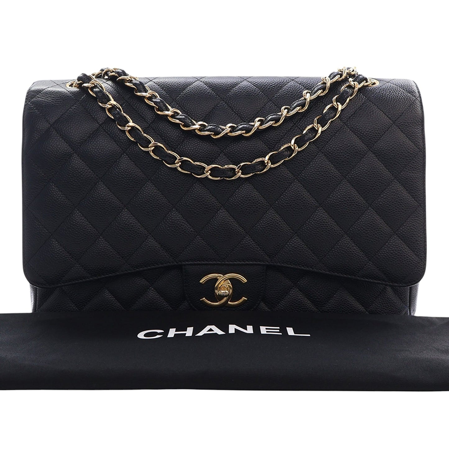 Chanel Maxi Classic Caviar Double Flap