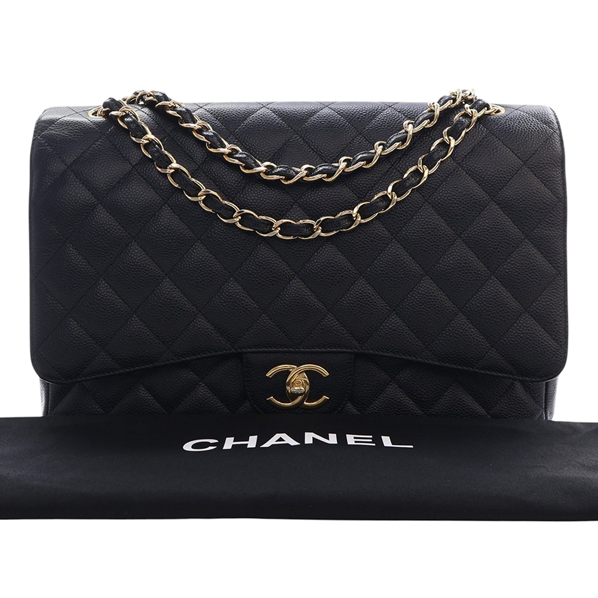 Chanel Maxi Classic Caviar Double Flap