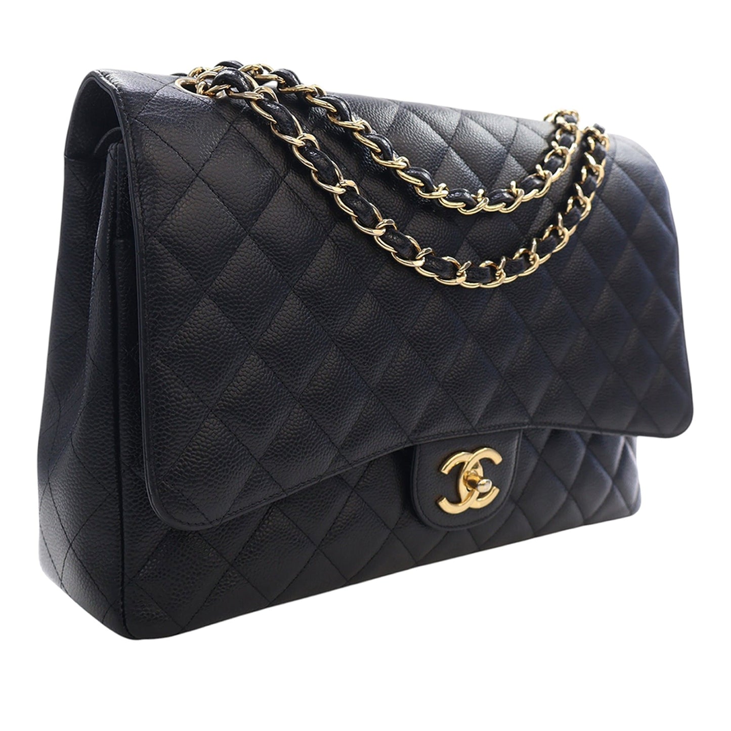Chanel Maxi Classic Caviar Double Flap