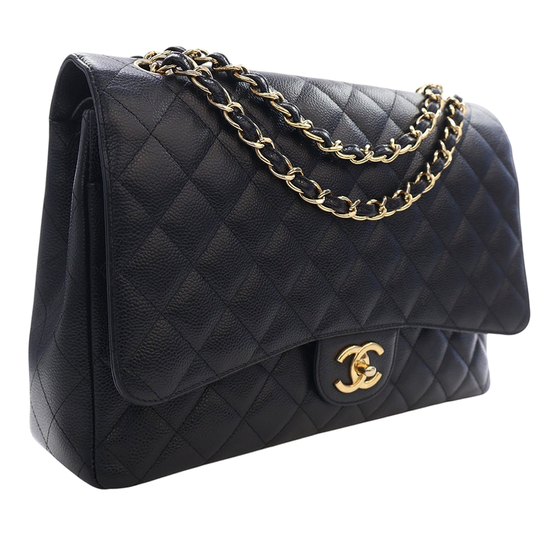 Chanel Maxi Classic Caviar Double Flap