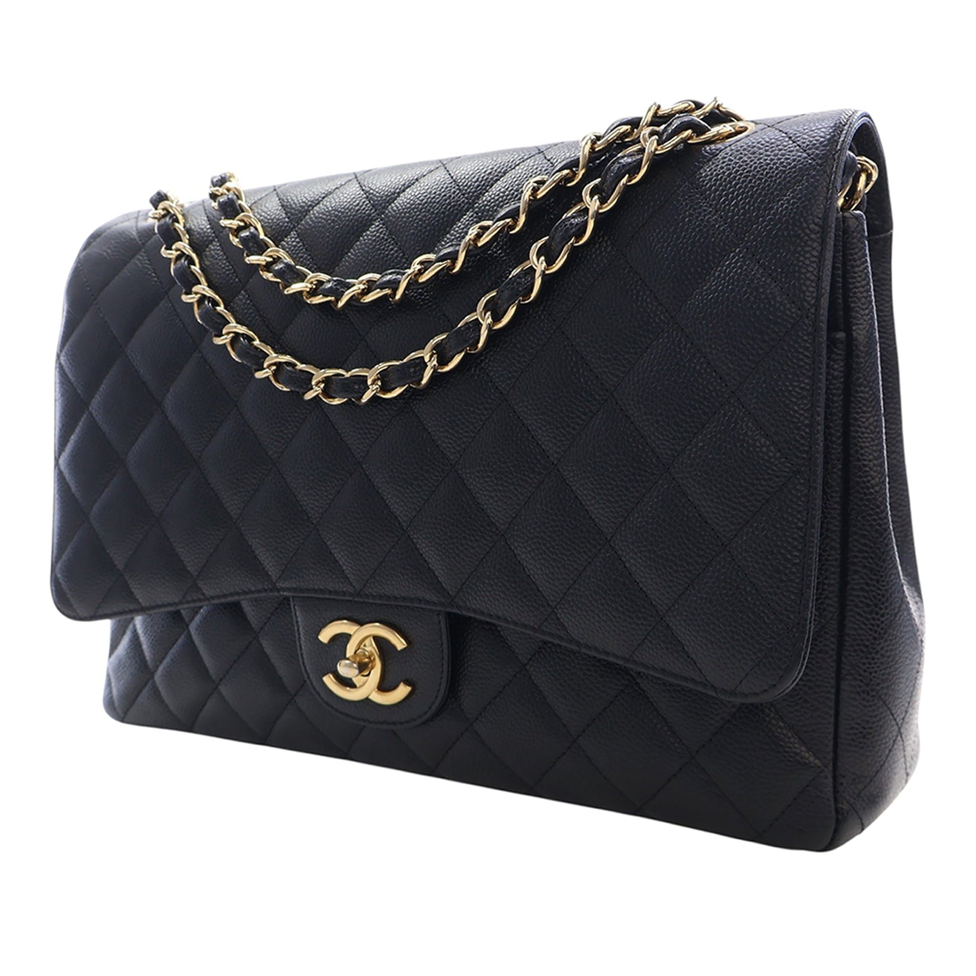 Chanel Maxi Classic Caviar Double Flap