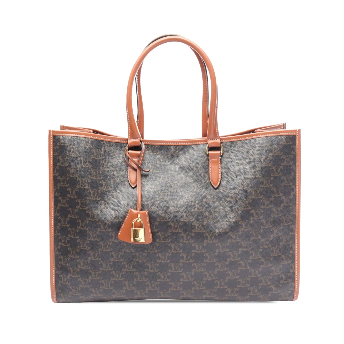 Celine Triomphe Coated Canvas Horizontal Cabas Tote