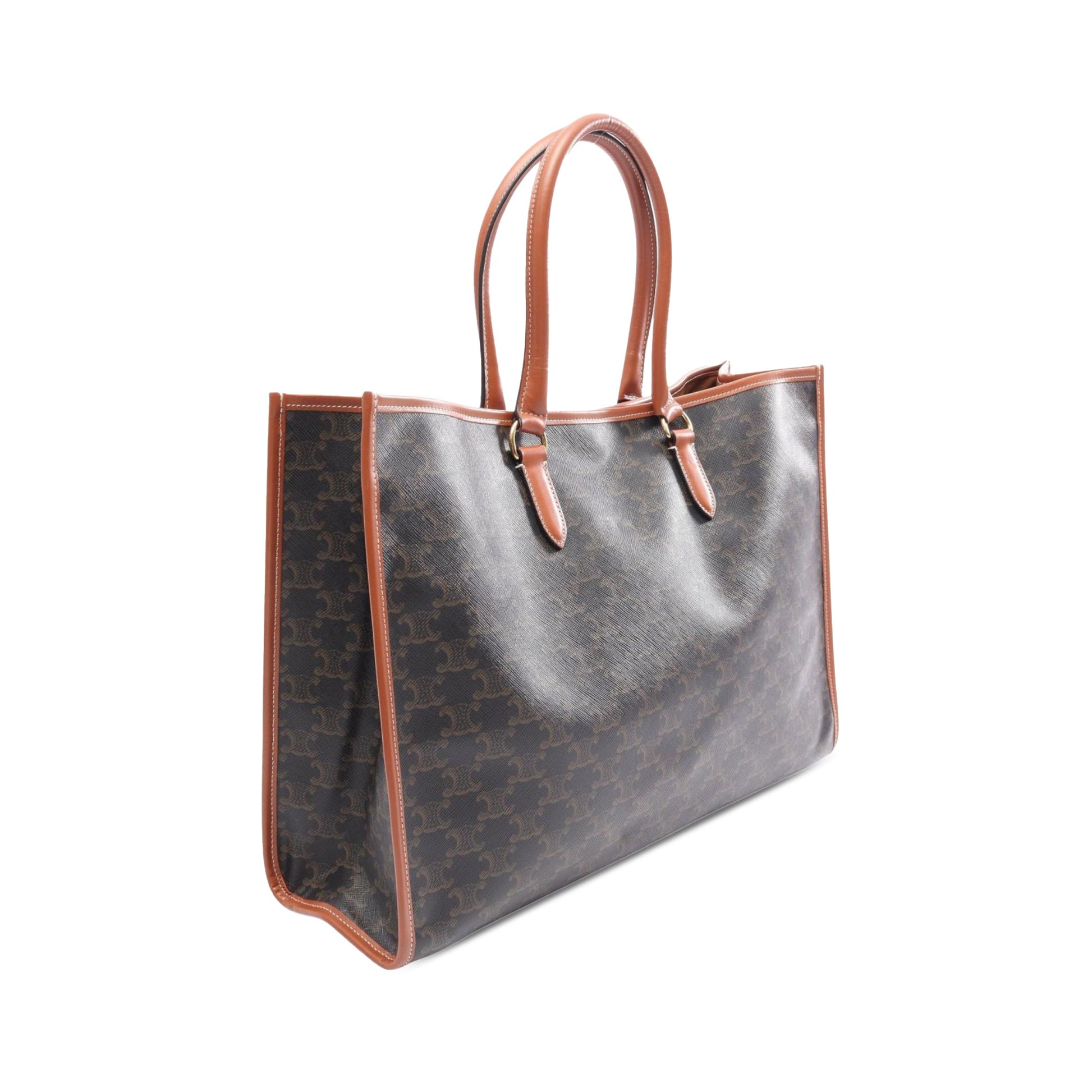 Celine Triomphe Coated Canvas Horizontal Cabas Tote
