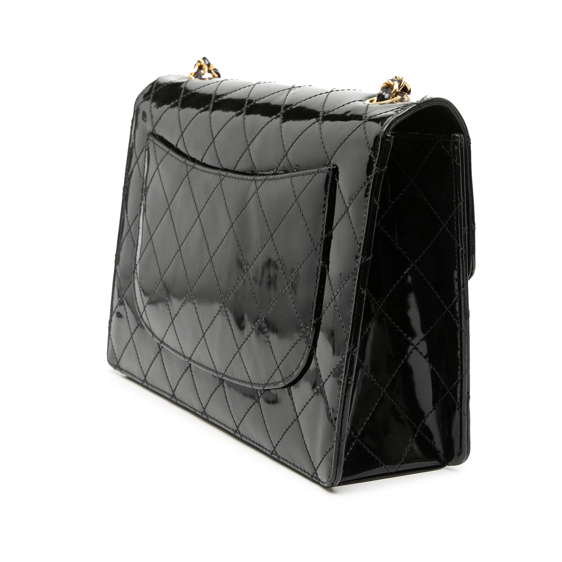 Chanel Jumbo Classic Patent Single Flap