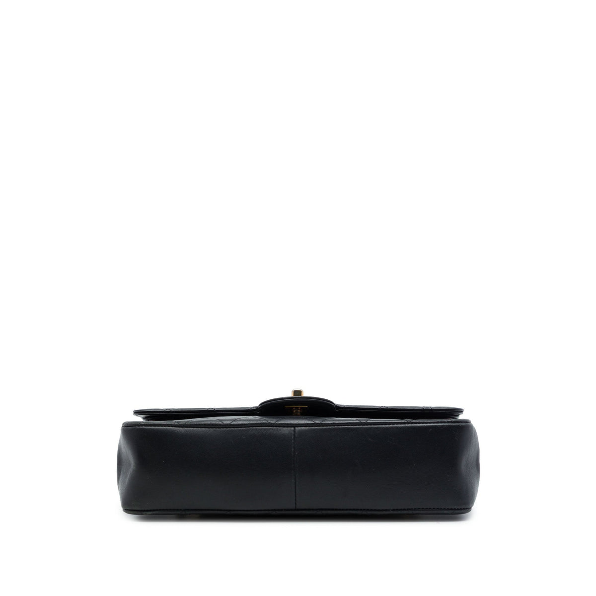 Chanel Medium Quilted Lambskin Double Flap — Black