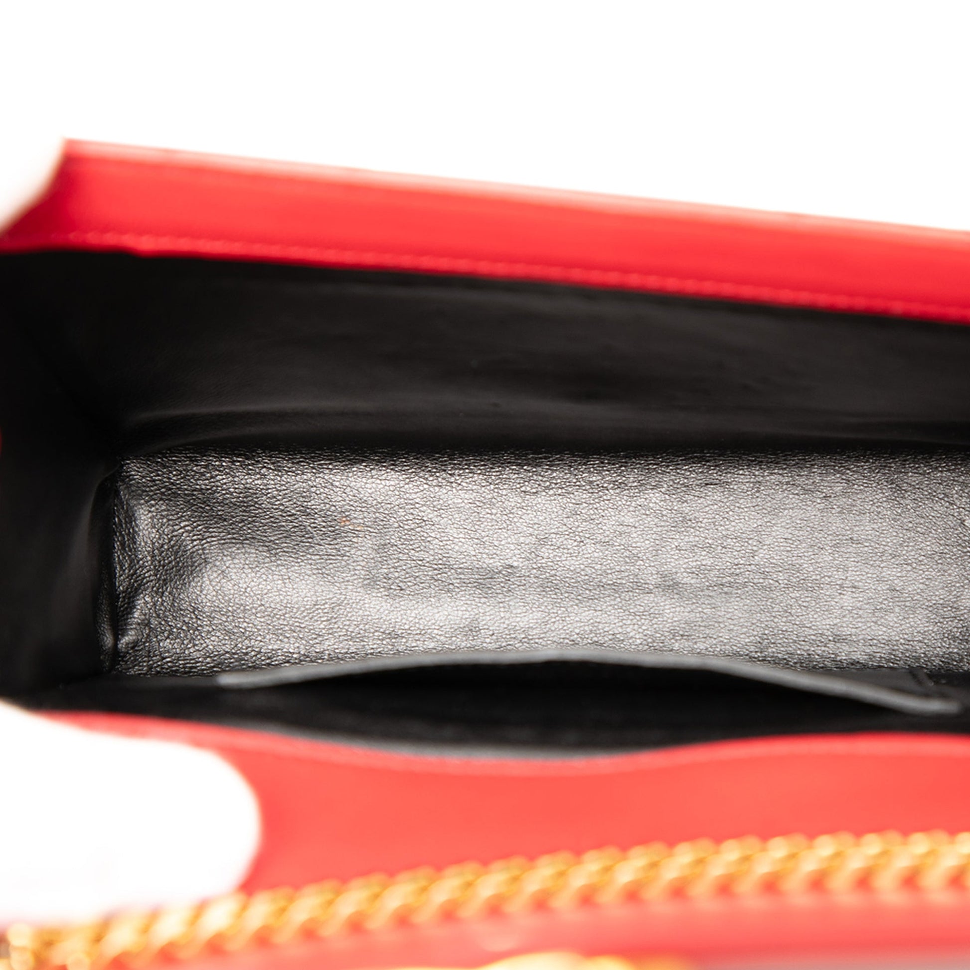 Saint Laurent Small Chevron Calfskin Monogram Envelope Bag