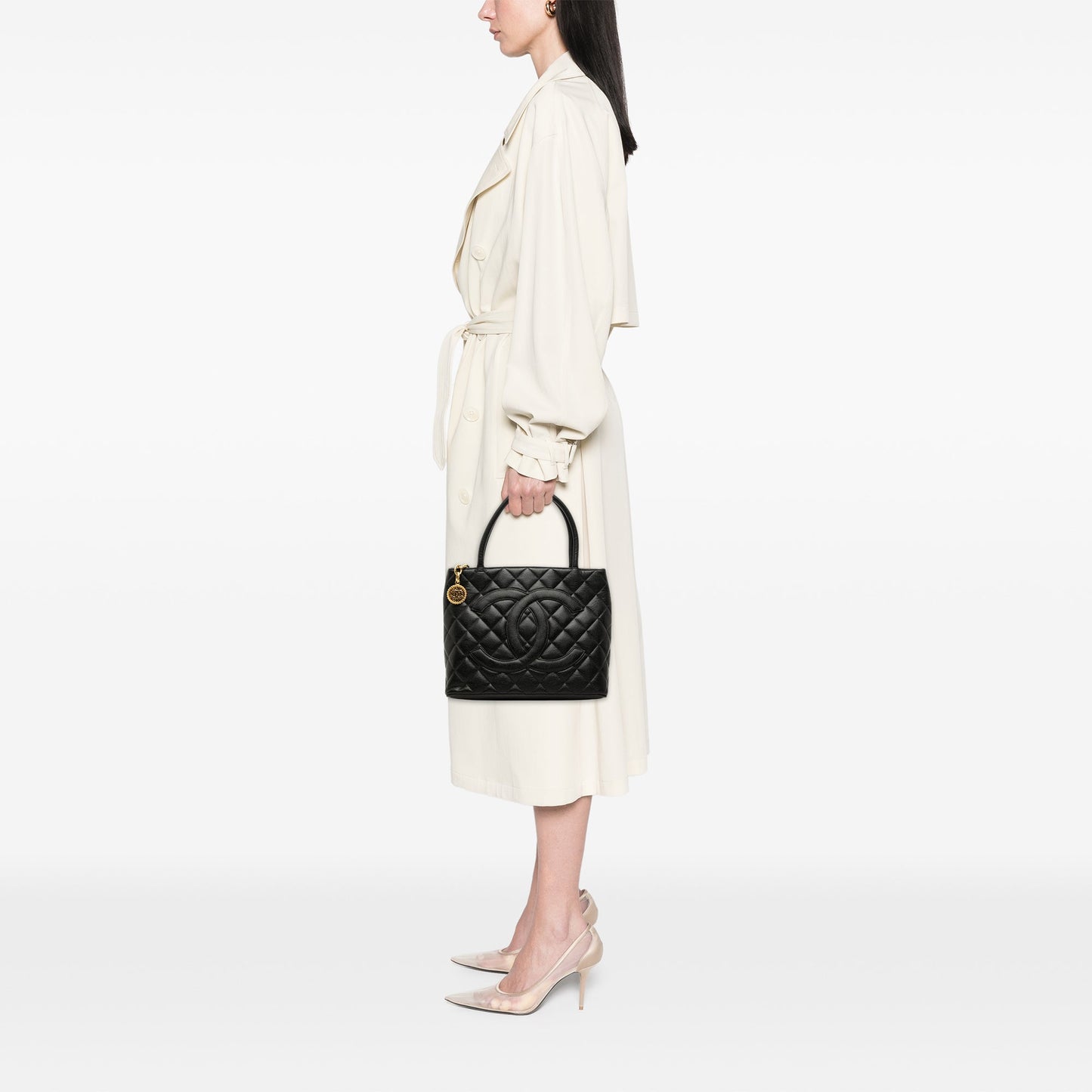 Chanel Caviar Medallion Tote