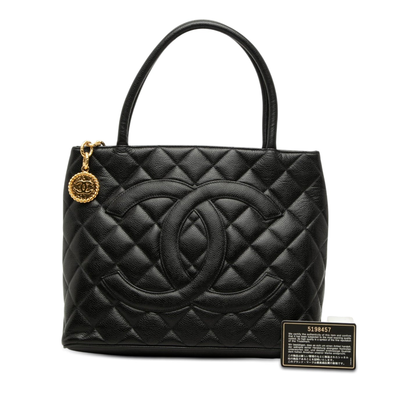 Chanel Caviar Medallion Tote