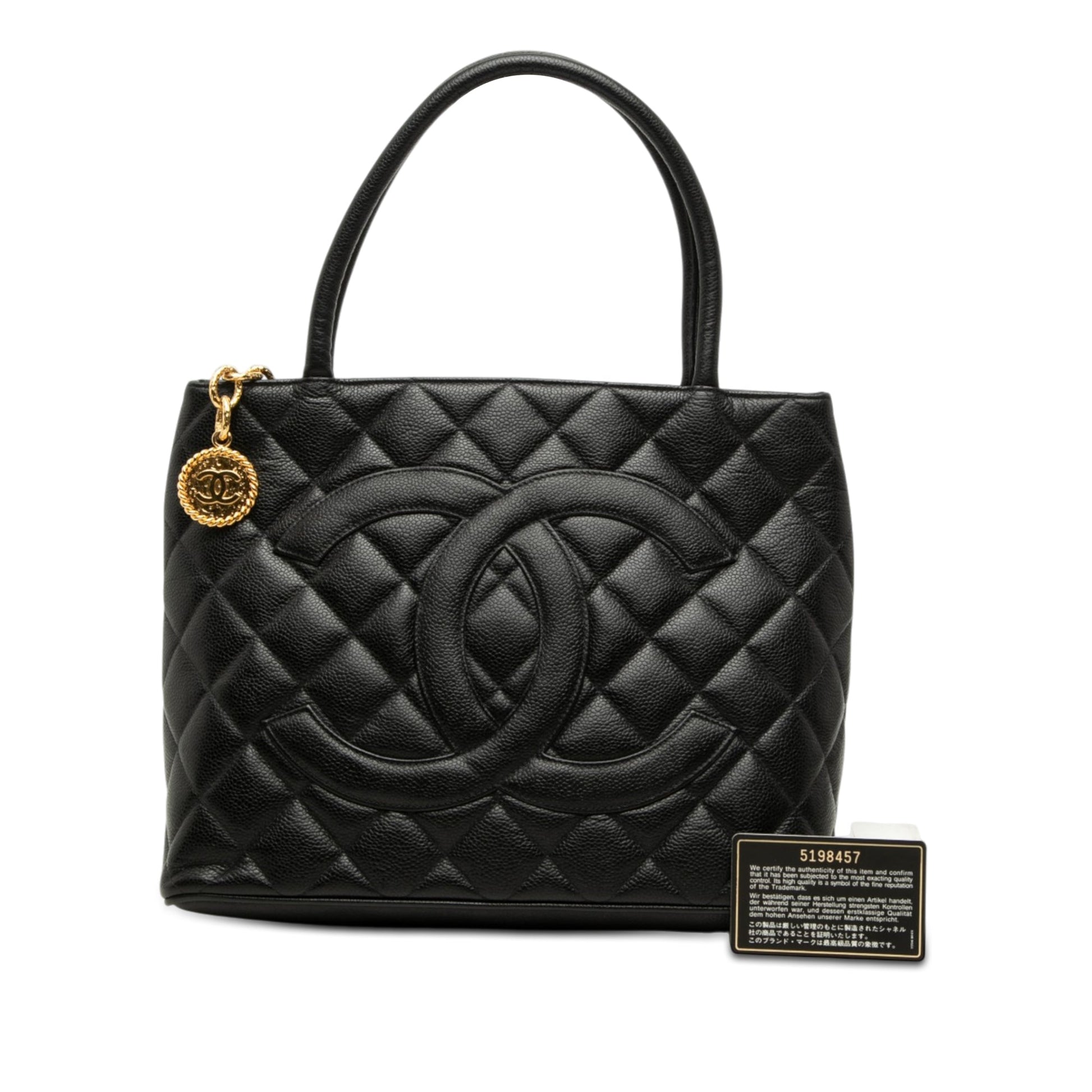 Chanel Caviar Medallion Tote
