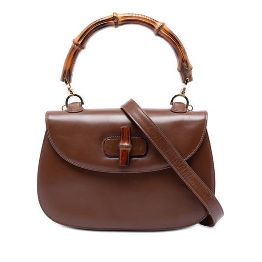 Gucci Medium Calfskin Bamboo Top Handle Bag