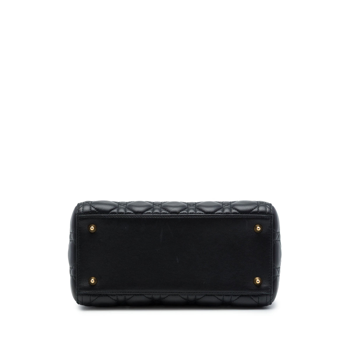 Dior Medium Lambskin Cannage Lady Dior — Black