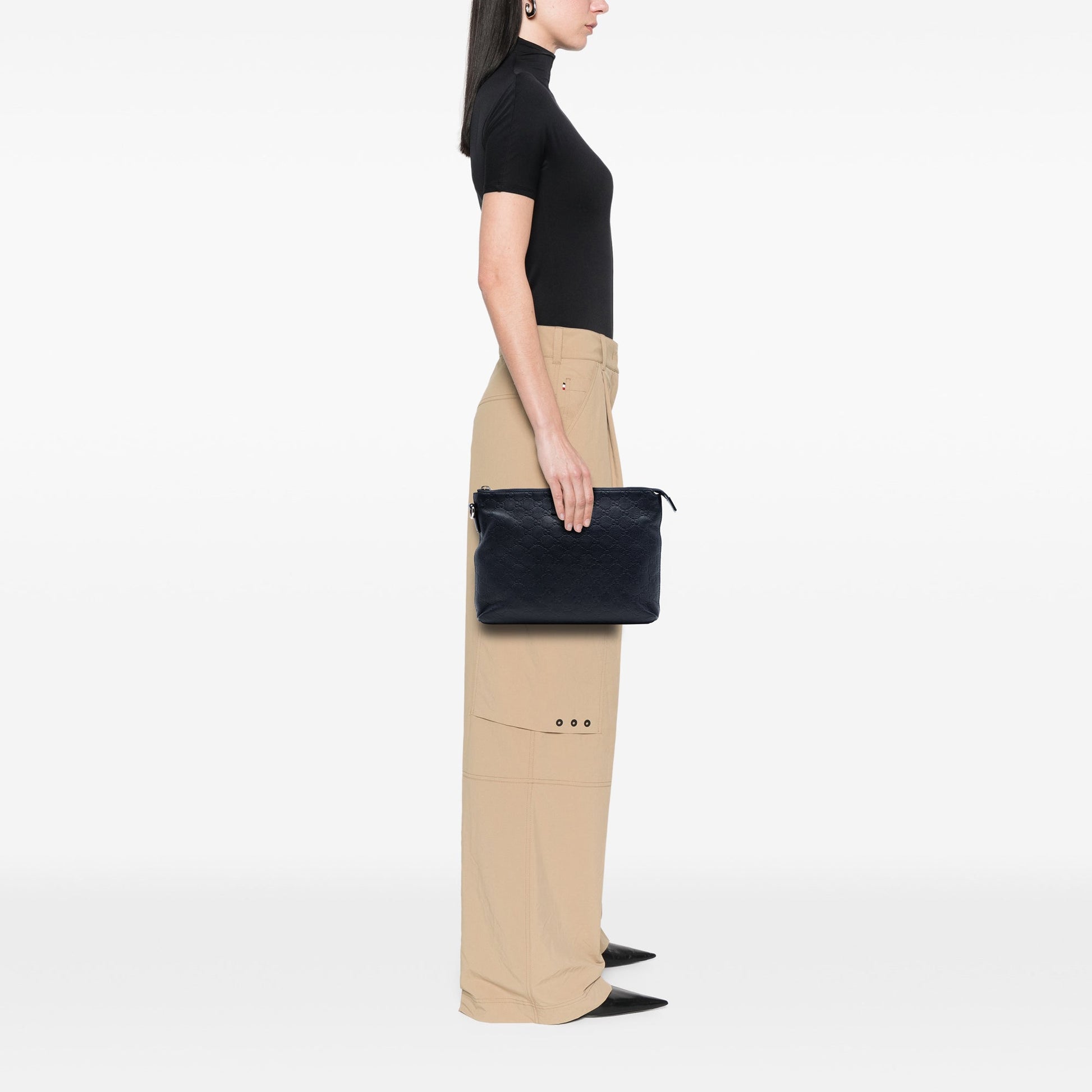Gucci Guccissima Wristlet Clutch