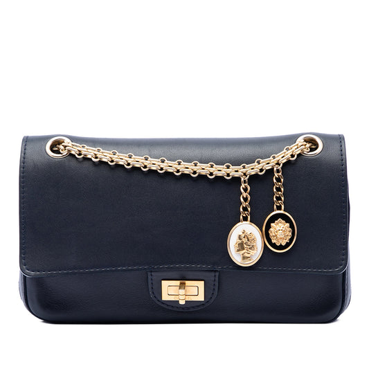 Chanel Calfskin Reissue 2.55 Medallion Nude Double Flap 225