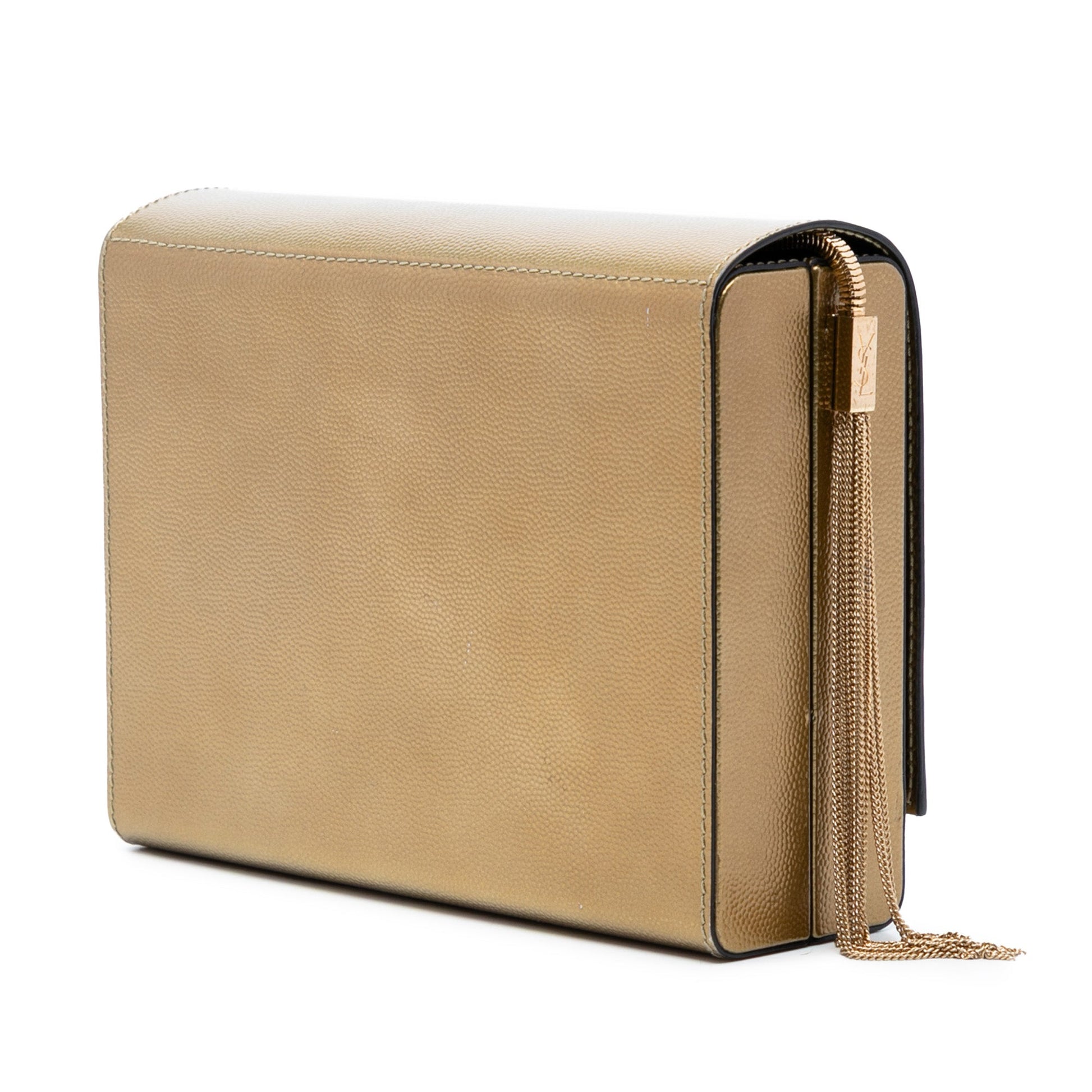 Small Metallic Grain de Poudre Monogram Kate Box Chain Crossbody