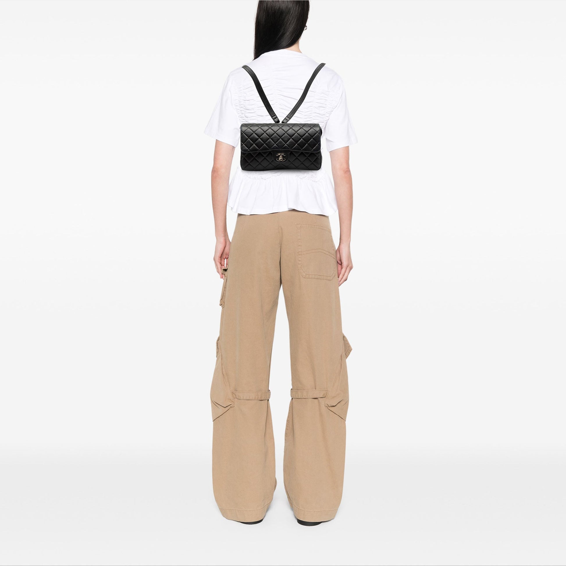 Chanel Medium Quilted Lambskin Flap Backpack