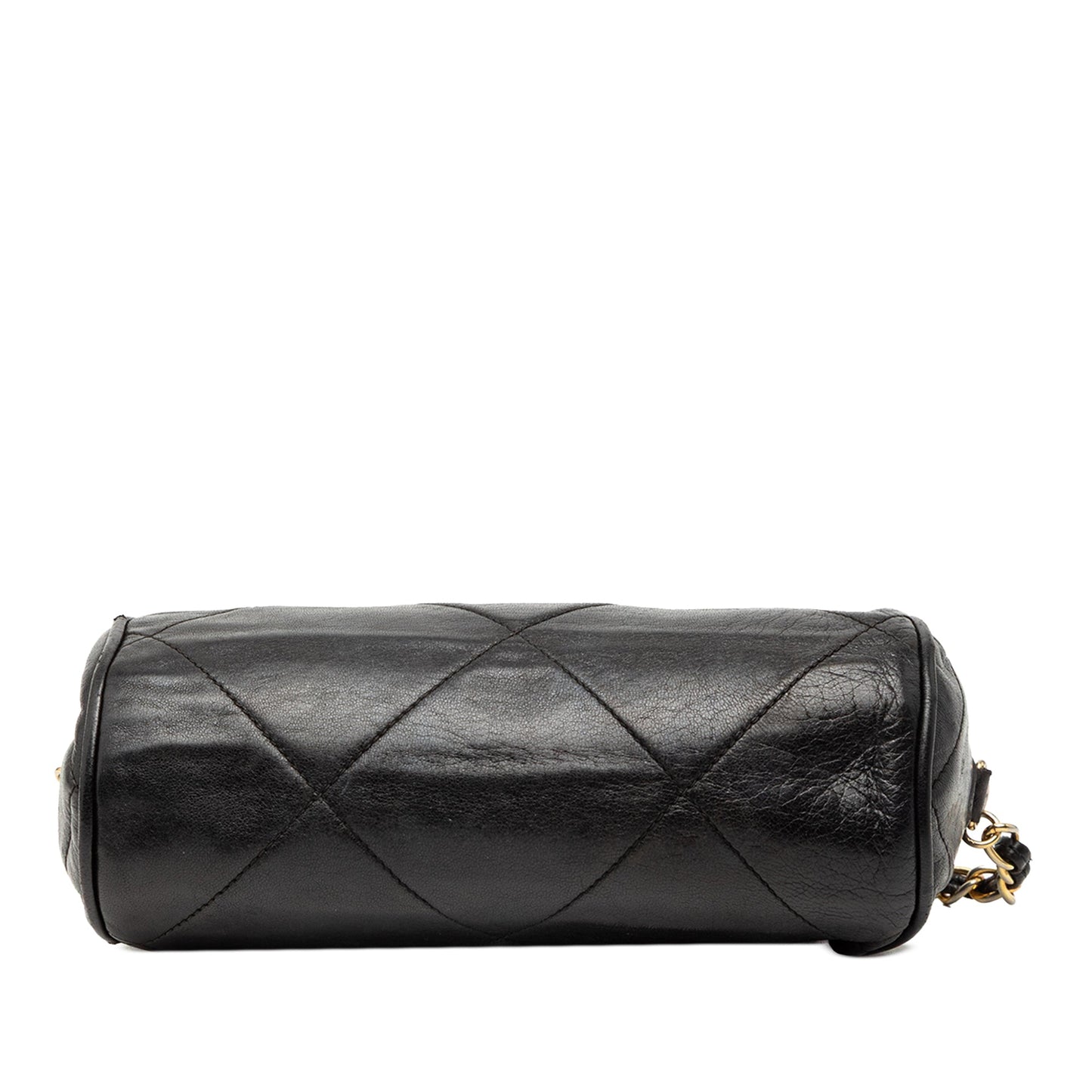 Chanel Quilted Lambskin Tassel Barrel Crossbody