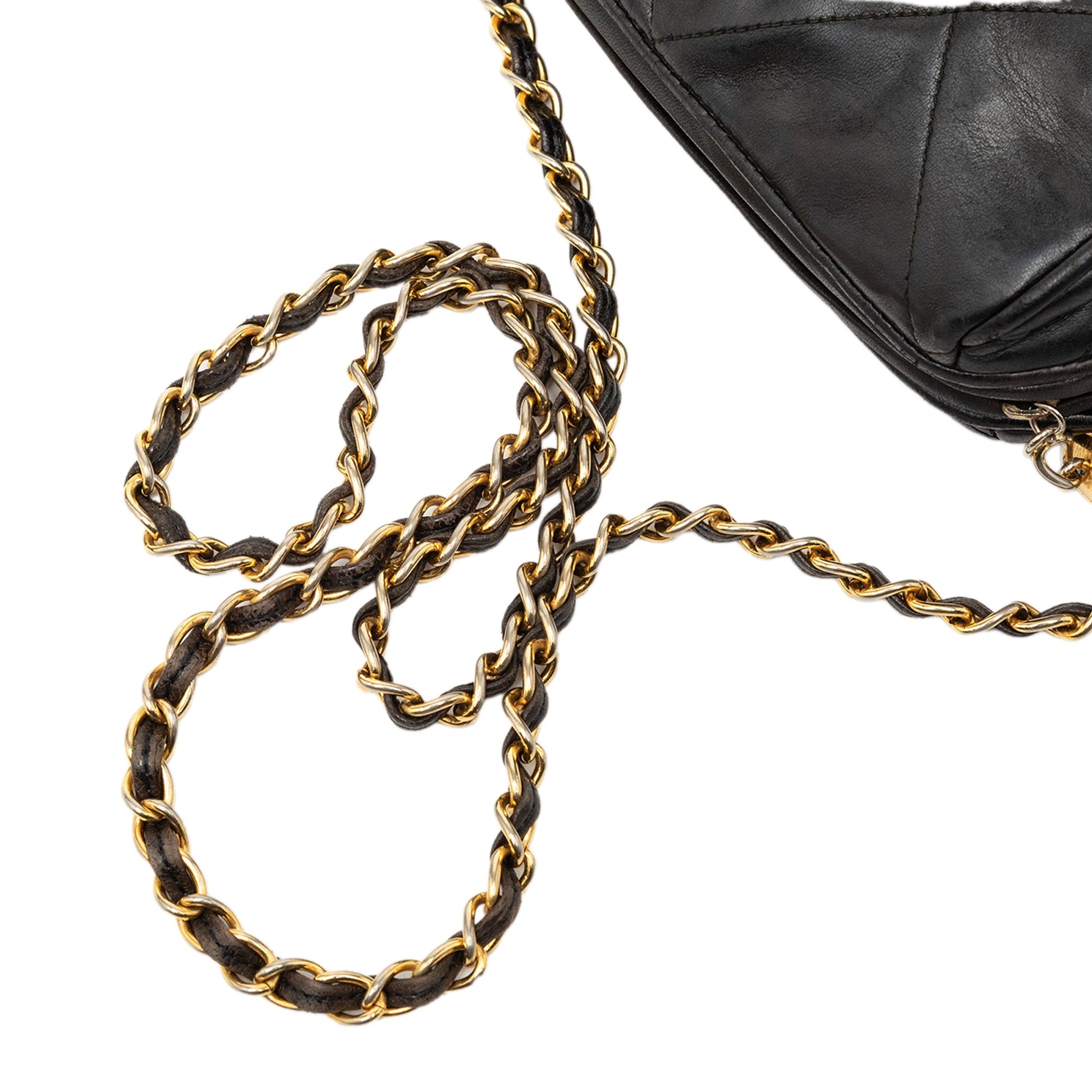 Chanel Quilted Lambskin Tassel Barrel Crossbody