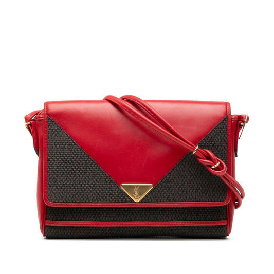 Coated Canvas Envelope Crossbody