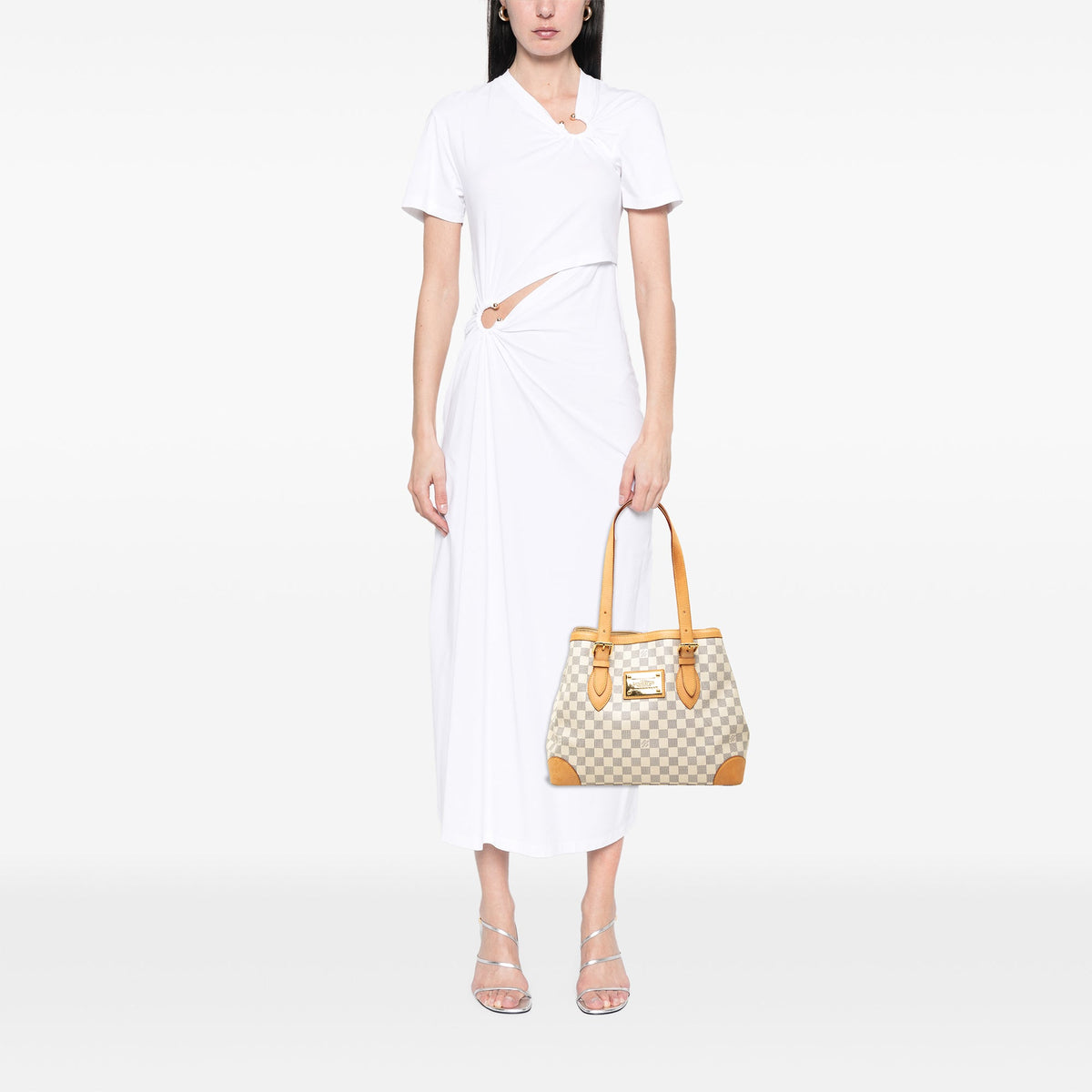 Louis Vuitton Damier Azur Hampstead MM — White