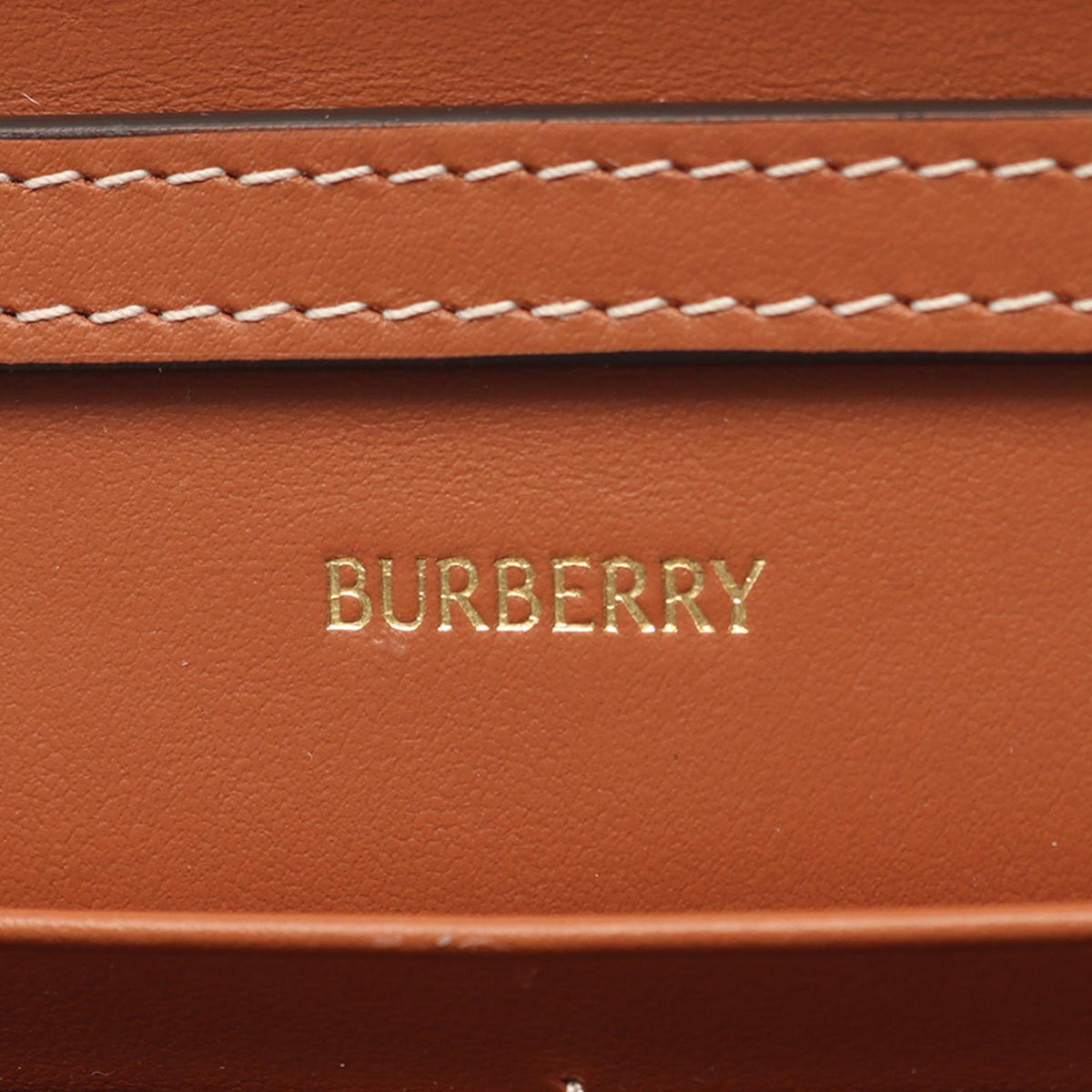 Burberry House Check Coated Canvas Wallet On Chain