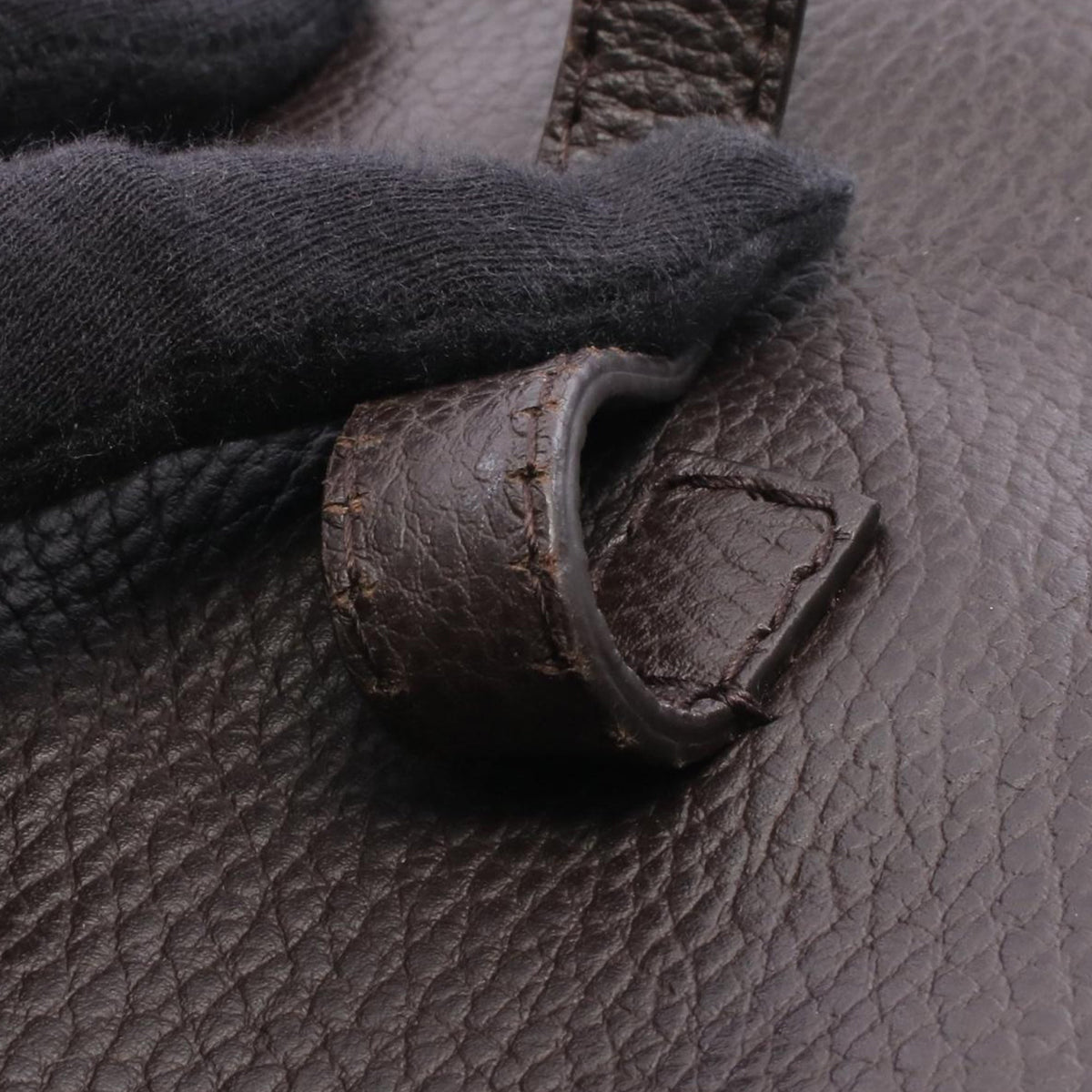 Gucci Small Leather Bamboo Tassel Tote — Brown