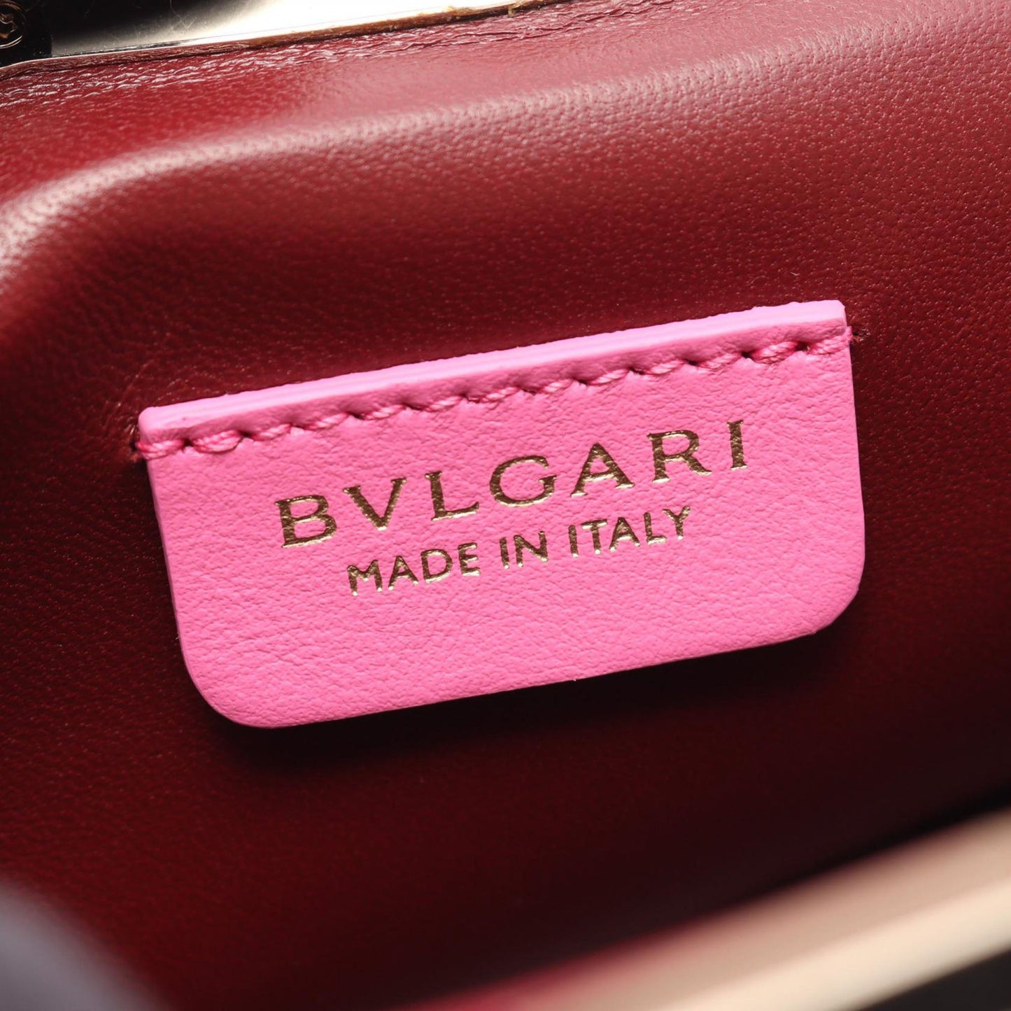 Bvlgari Leather Serpentine Pouch Crossbody