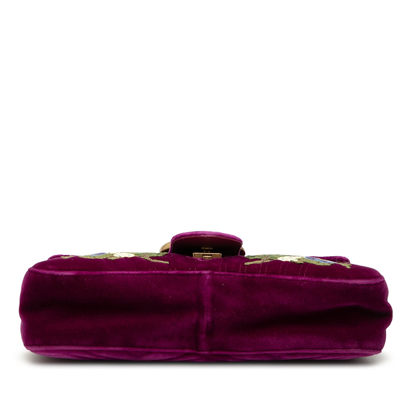 Gucci Large GG Marmont Embroidered Matelasse Velvet Loved Flap Crossbody