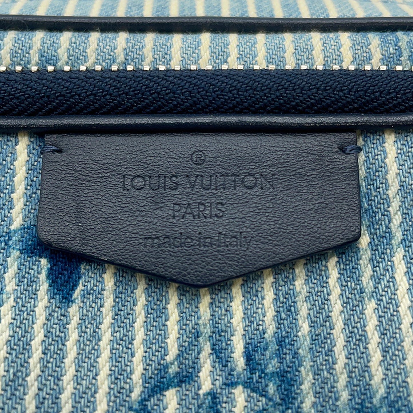 Louis Vuitton Monogram Denim Watercolor Hickory Stripes Outdoor Pouch