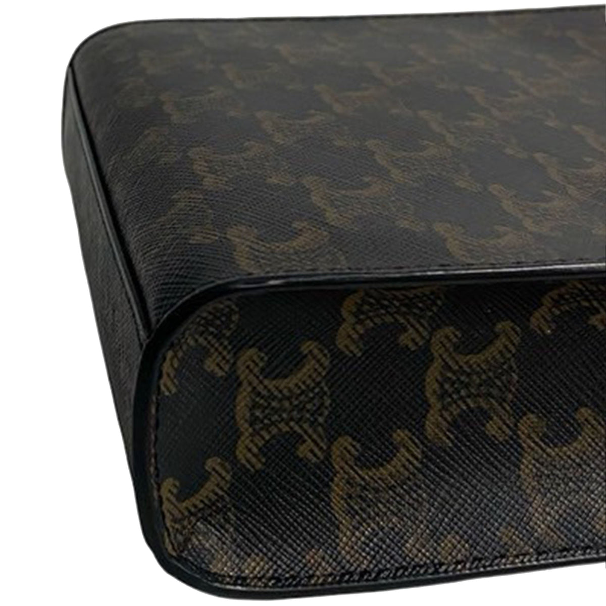 Celine Mini Triomphe Coated Canvas Vertical Cabas Satchel
