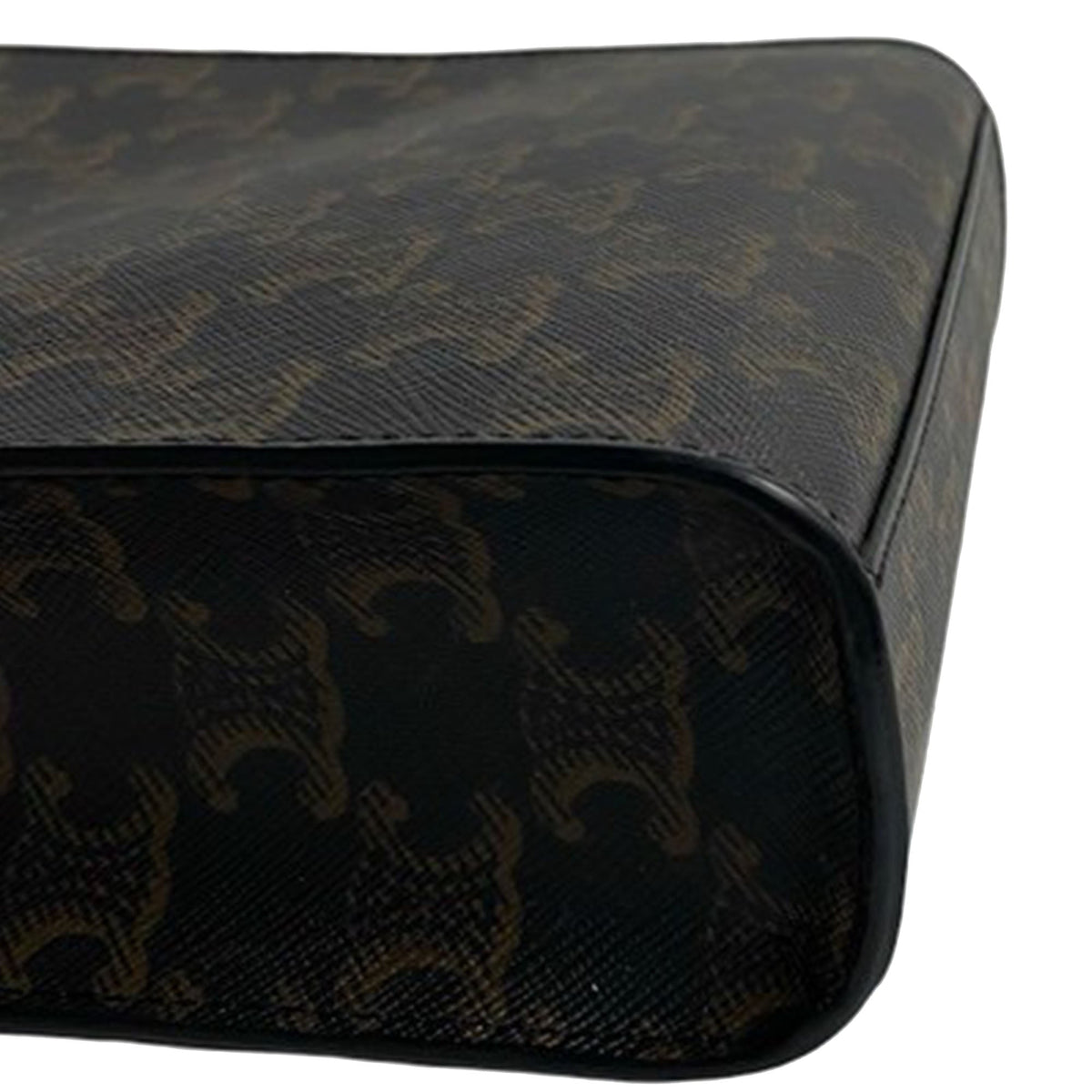 Celine Mini Triomphe Coated Canvas Vertical Cabas Satchel
