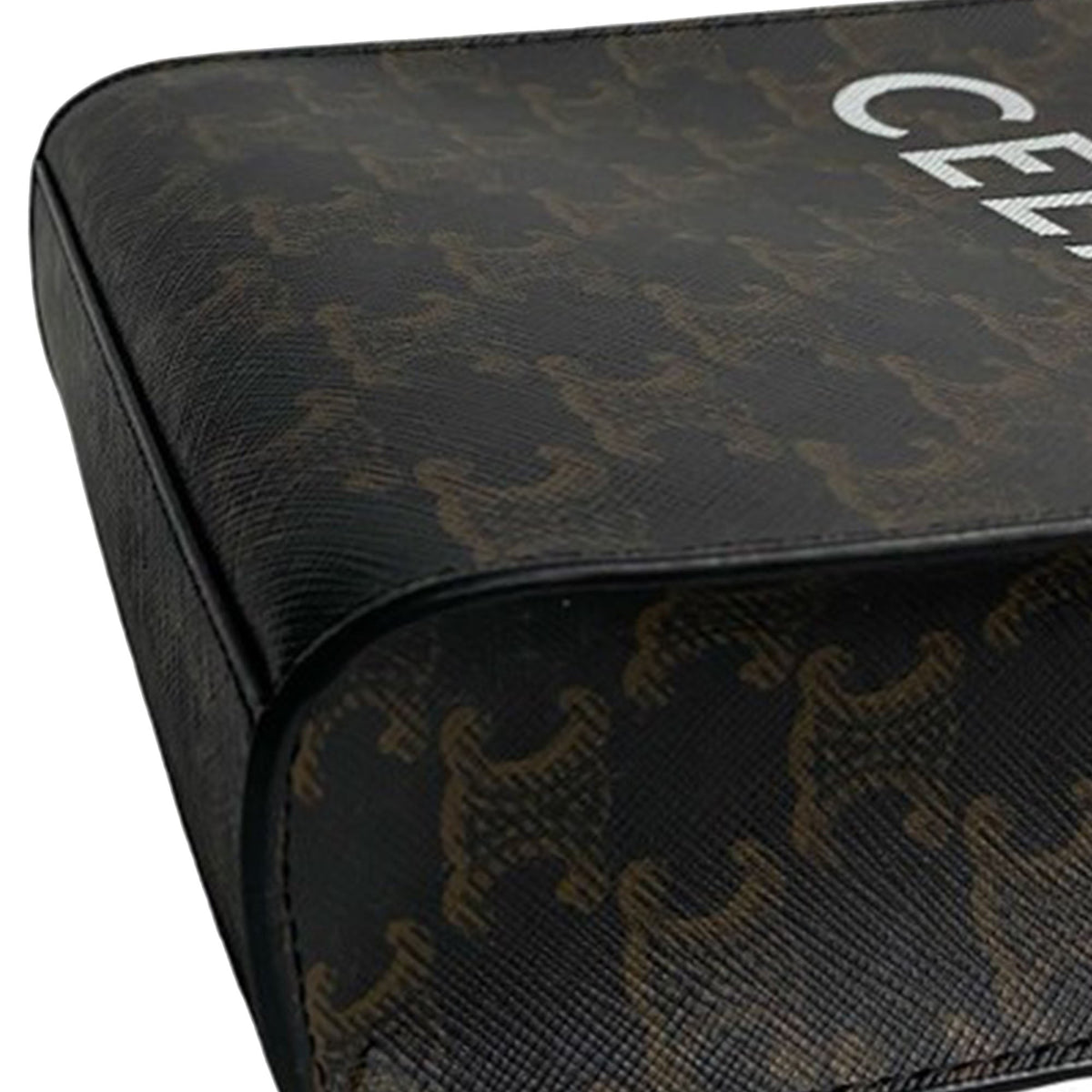 Celine Mini Triomphe Coated Canvas Vertical Cabas Satchel