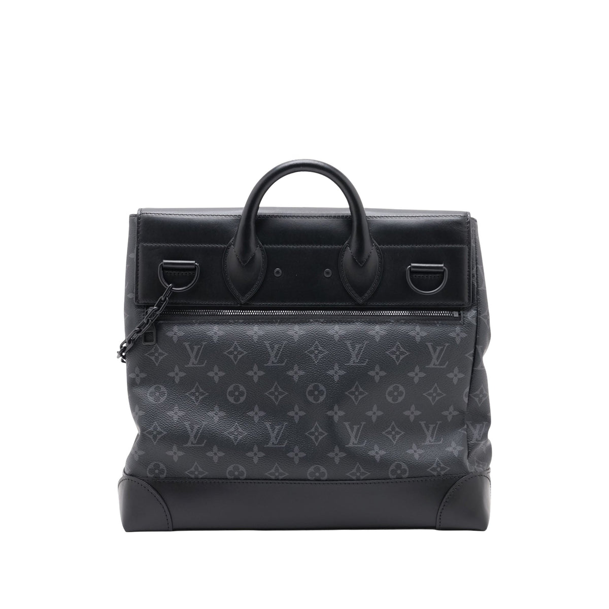 Louis Vuitton Monogram Eclipse Steamer PM — Black