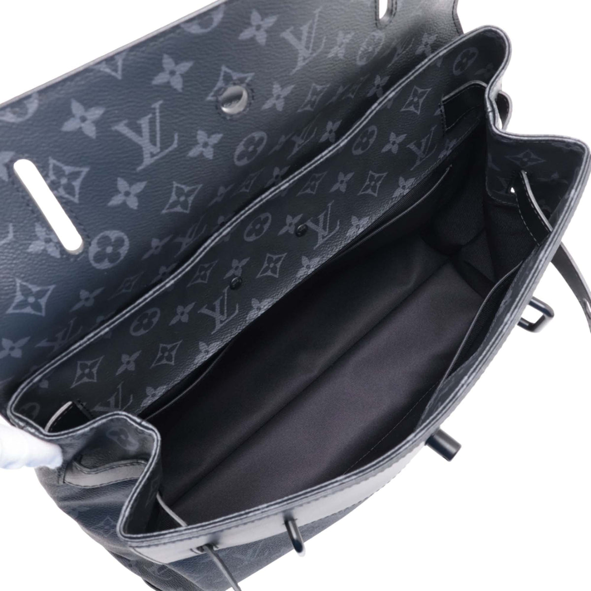 Louis Vuitton Monogram Eclipse Steamer PM — Black
