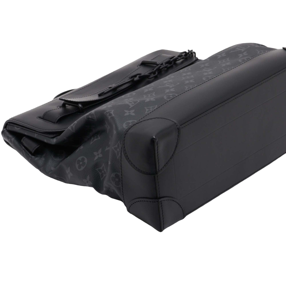 Louis Vuitton Monogram Eclipse Steamer PM — Black