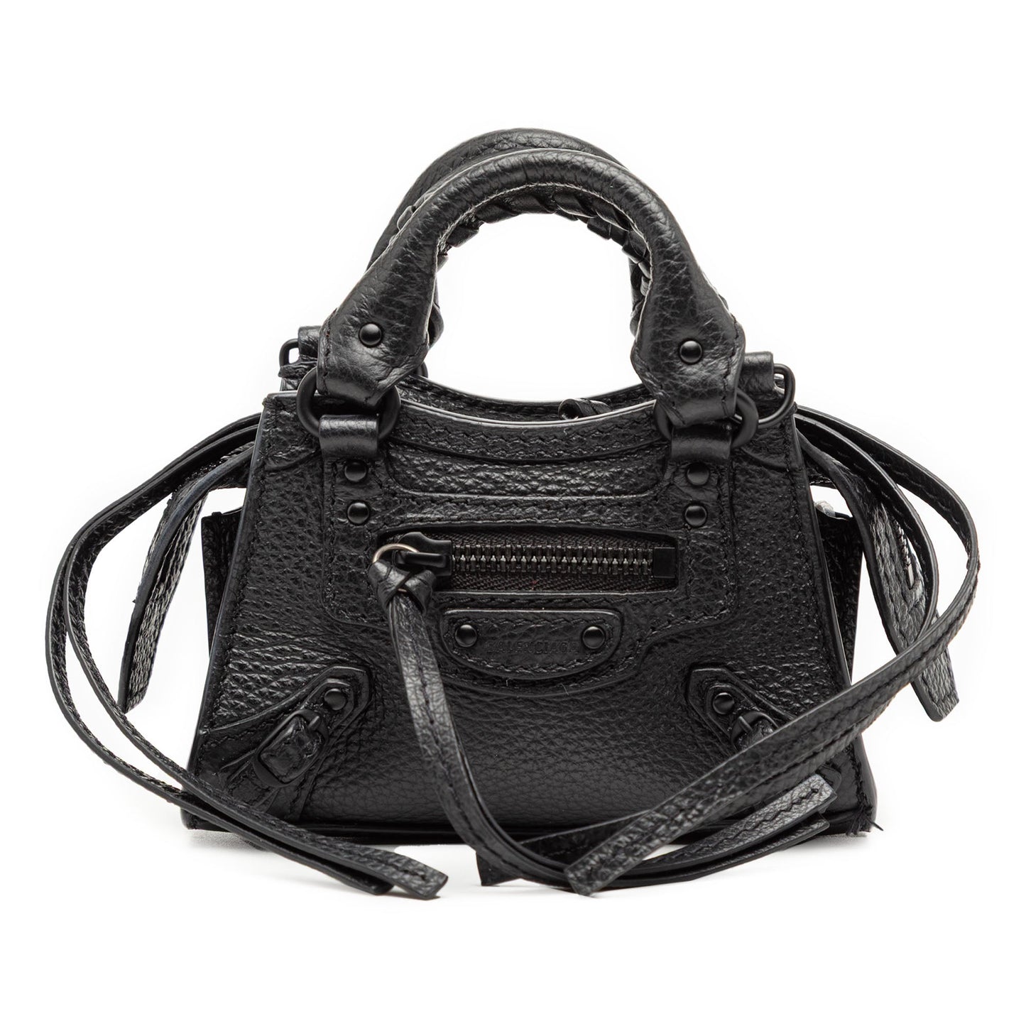 Balenciaga Super Nano Grained Calfskin Neo Classic City Satchel