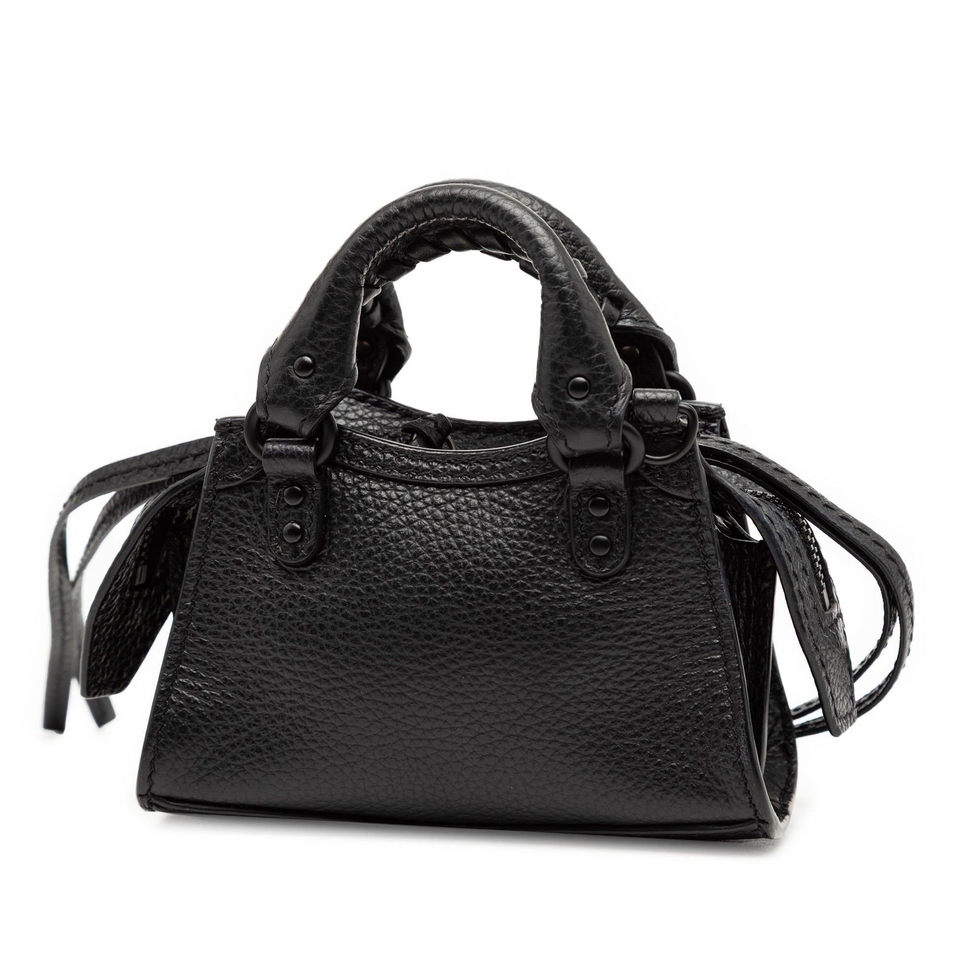 Balenciaga Super Nano Grained Calfskin Neo Classic City Satchel